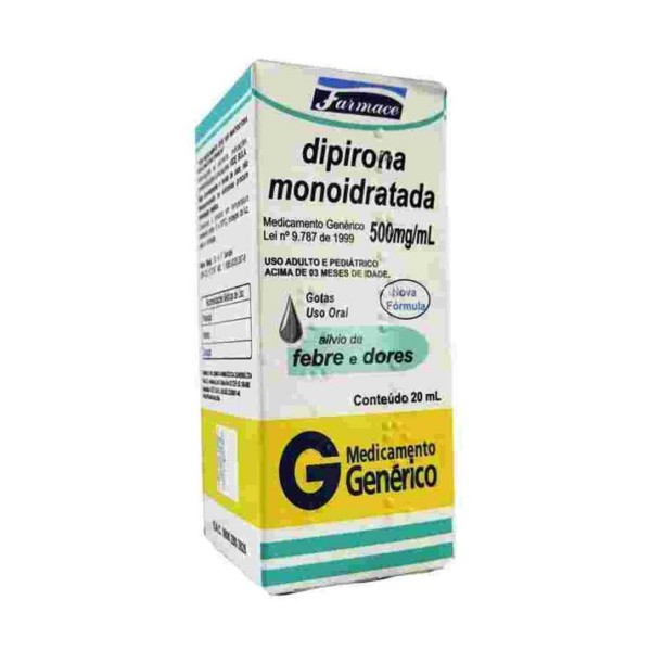 Dipirona Sódica 500Mg Com 20Ml Gotas Farmace | Drogaria Net