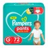 Fralda Pampers Pants Ajuste Total G 72 Unidades