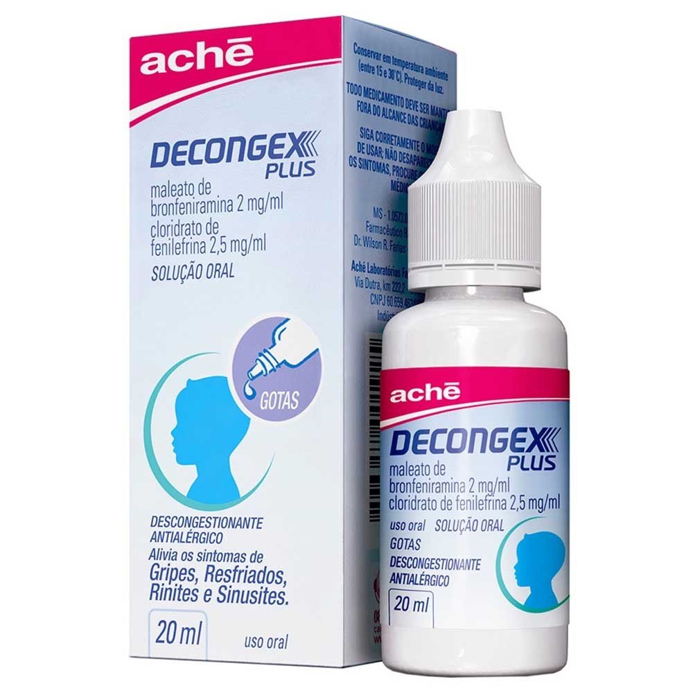 Comprar Decongex Plus Gotas 20ml | Drogaria Net