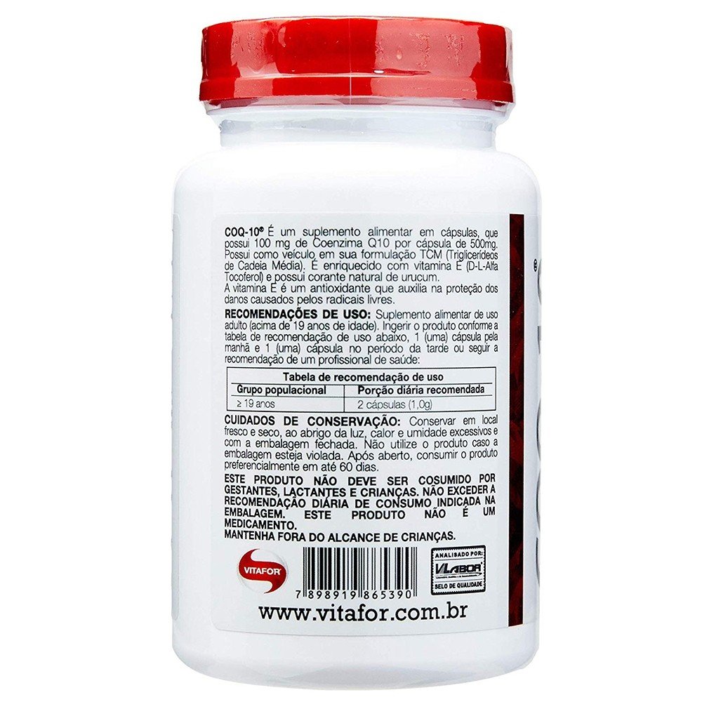 Comprar Coenzima Q10 Vitafor 60 Cápsulas Drogaria Net 9783