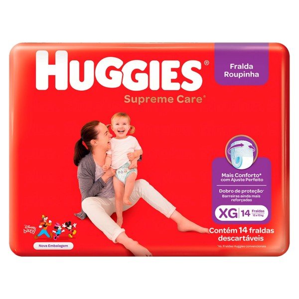 Comprar Fralda Roupinha Huggies Supreme Care Xg Jumbo Com 14