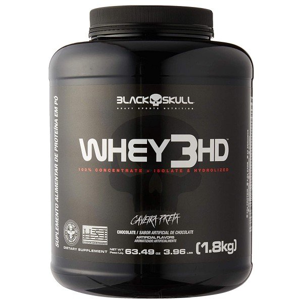 Comprar Whey Hd Caveira Preta Sabor Chocolate Kg Black