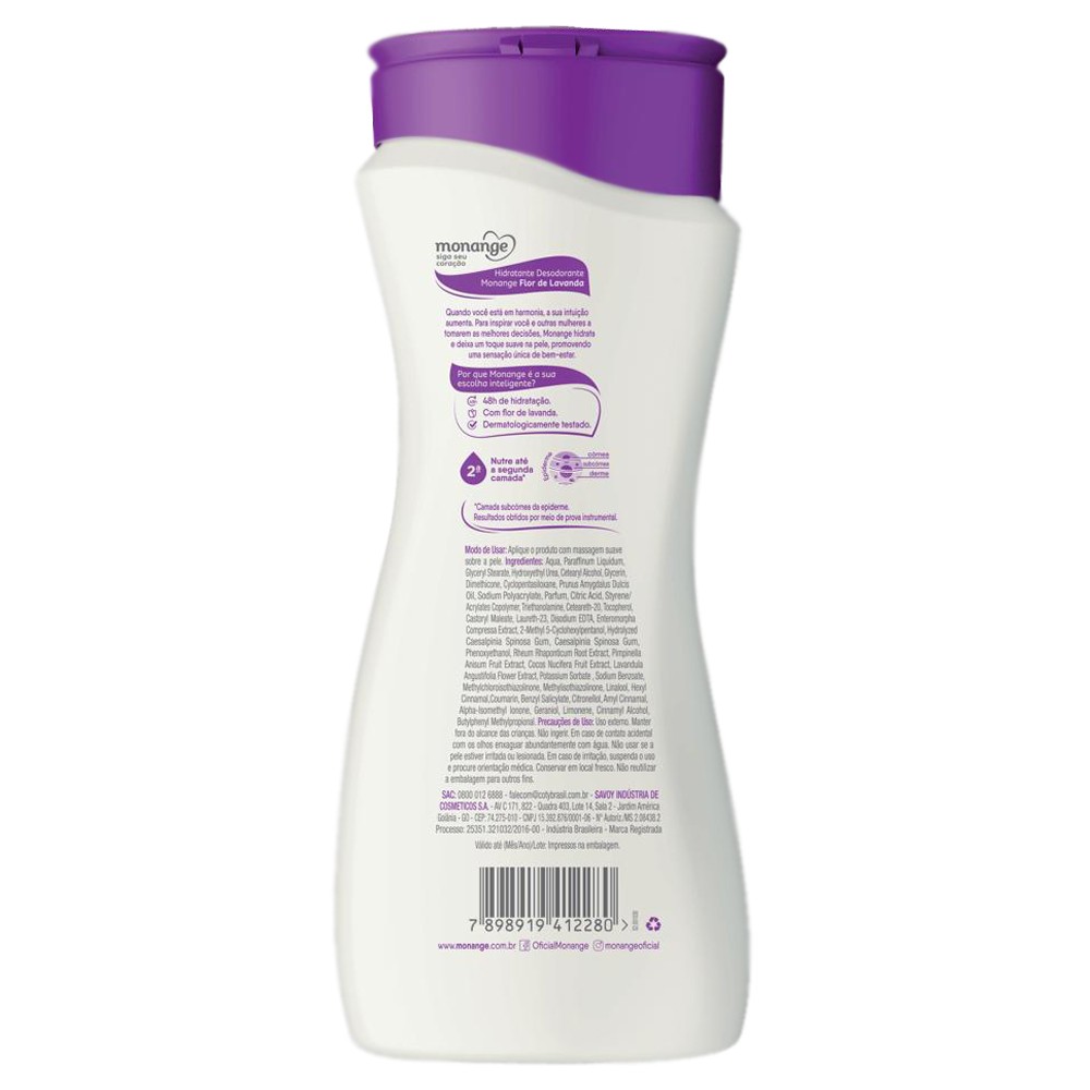 Comprar Loção Hidratante Monange Flor de Lavanda 400ml