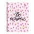 Caderno Espiral Capa Dura Universitário 15 Matérias Pink Power 240 Folhas Foroni