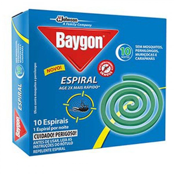 Repelente Espiral Cobrinha 8 Uni Contra Mosquitos e Pernilongo