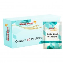 Redutor Natural do Colesterol Sabor Abacaxi Com 60 Pirulitos