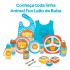 Garrafinha de Alumínio Com Canudo Animal Fun Leão 450Ml